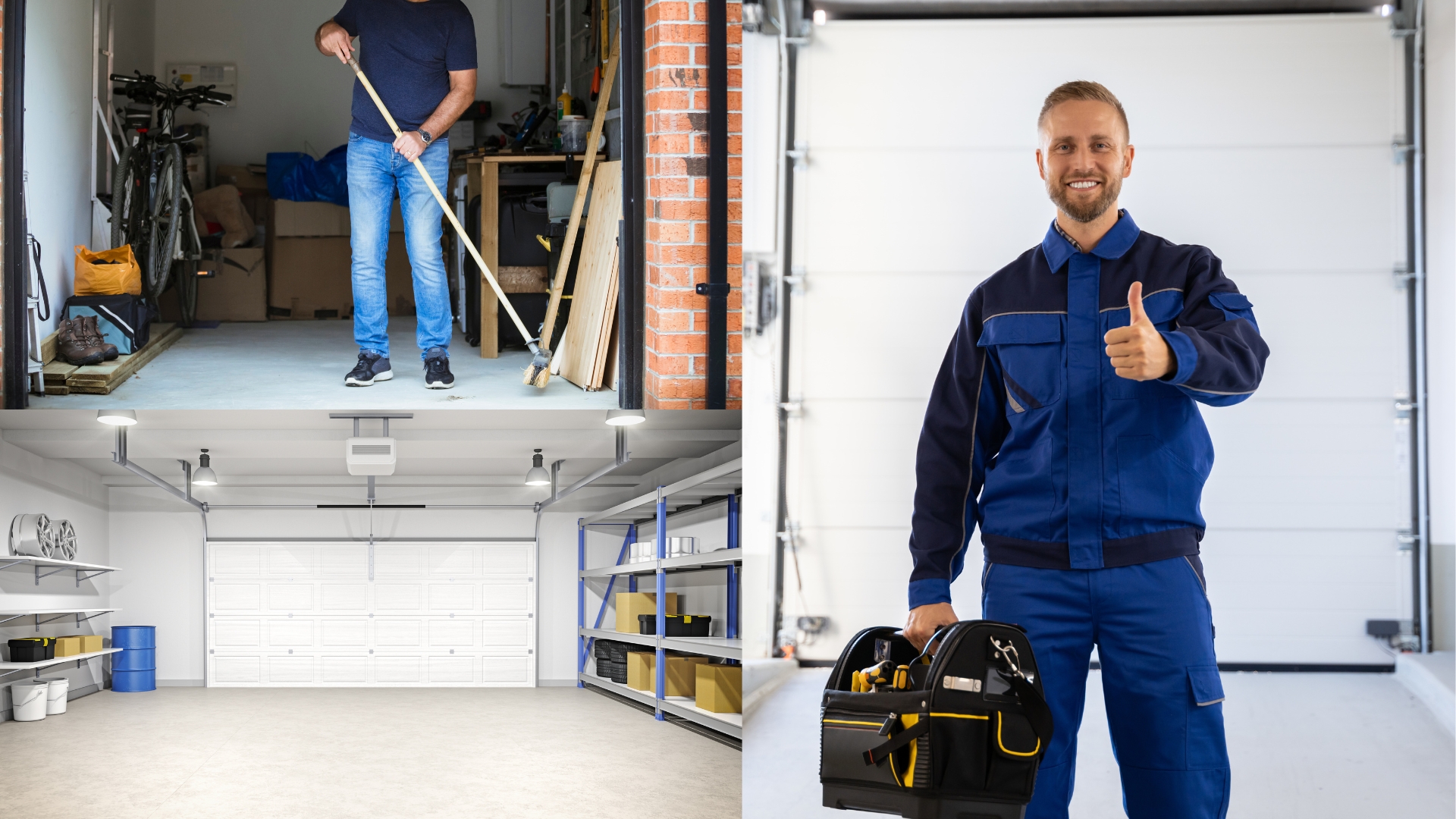 Preparing the garage for new garage door installation