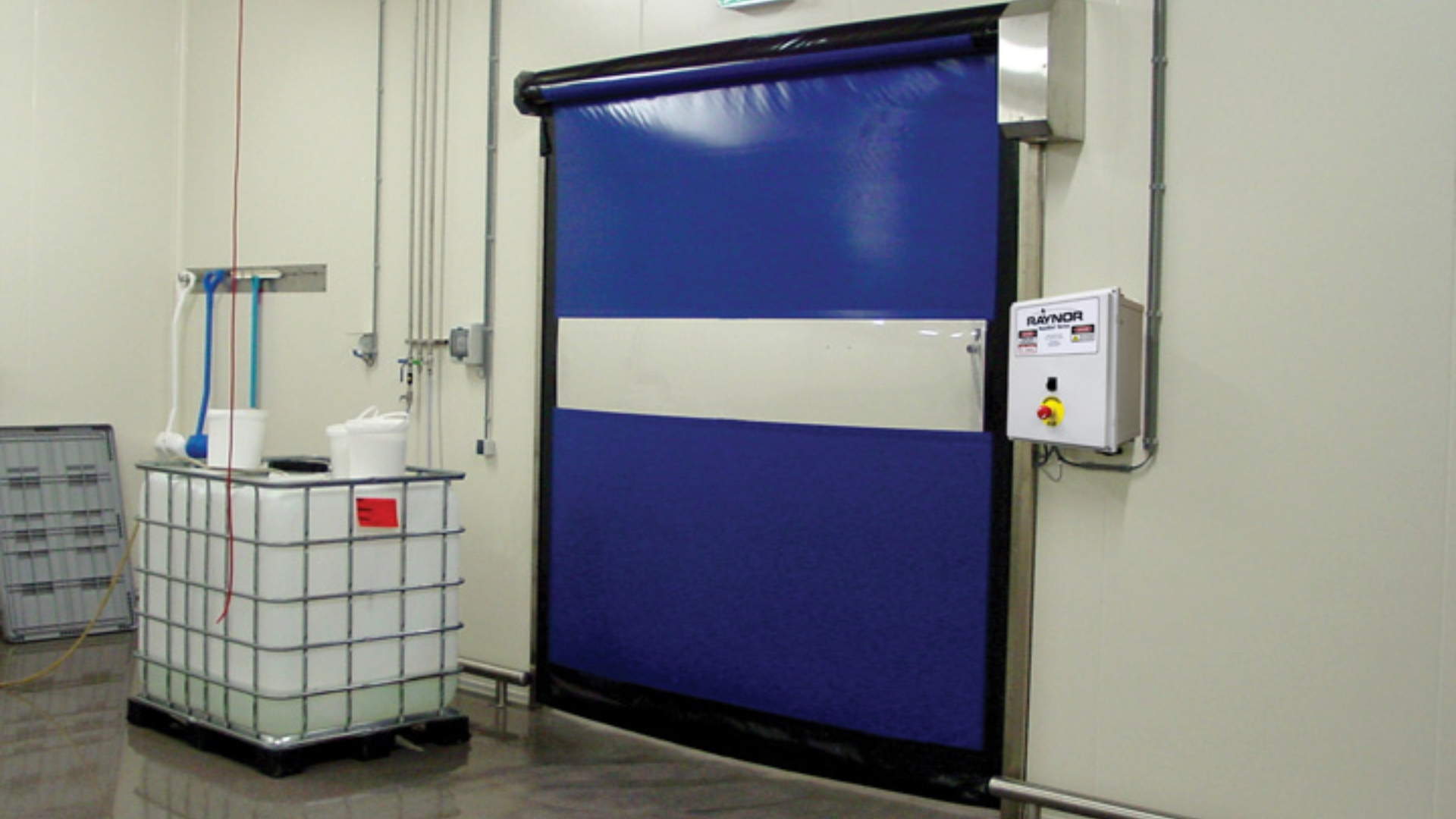 A Raynor high-performance door in a commercial facility